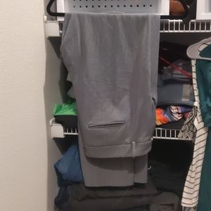 Gray suit pants